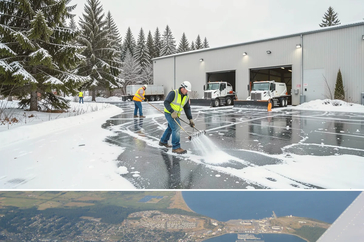 Gas Station Snow Plowing in Oak Harbor, Island County, WA - Arrange 24-hour coverage before winter so your pumps stay open through any storm.