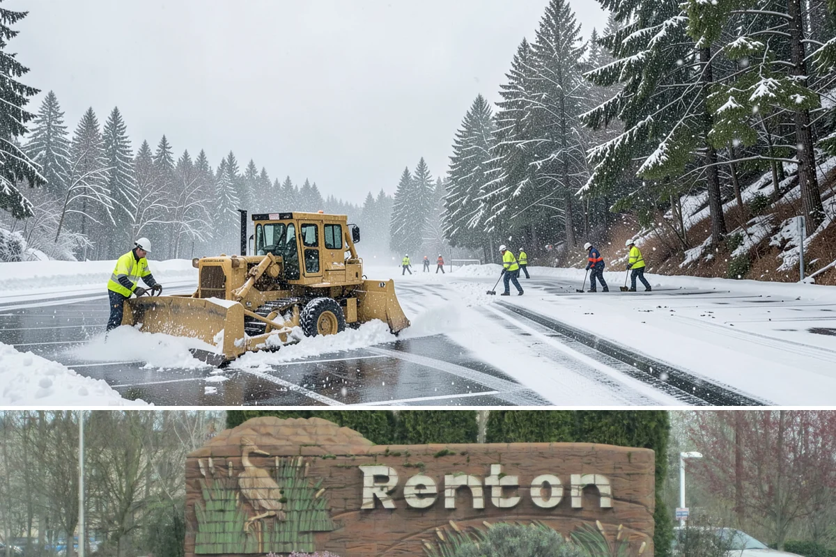 Gas Station Snow Plowing in Renton, King County, WA - Arrange 24-hour coverage before winter so your pumps stay open through any storm.