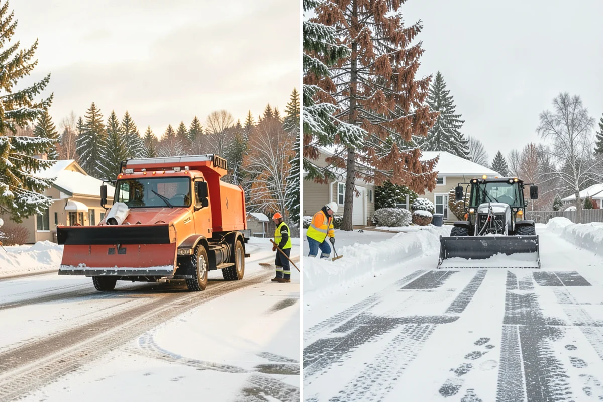 Gas Station Snow Plowing in Ruston, Pierce County, WA - Map the fuel islands, store lot, and tanker route for 24-hour priority