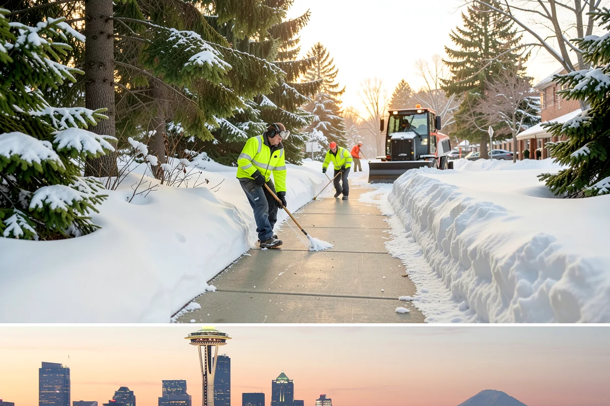 Gas Station Snow Plowing in Seattle, King County, WA - Arrange 24-hour coverage before winter so your pumps stay open through any storm.
