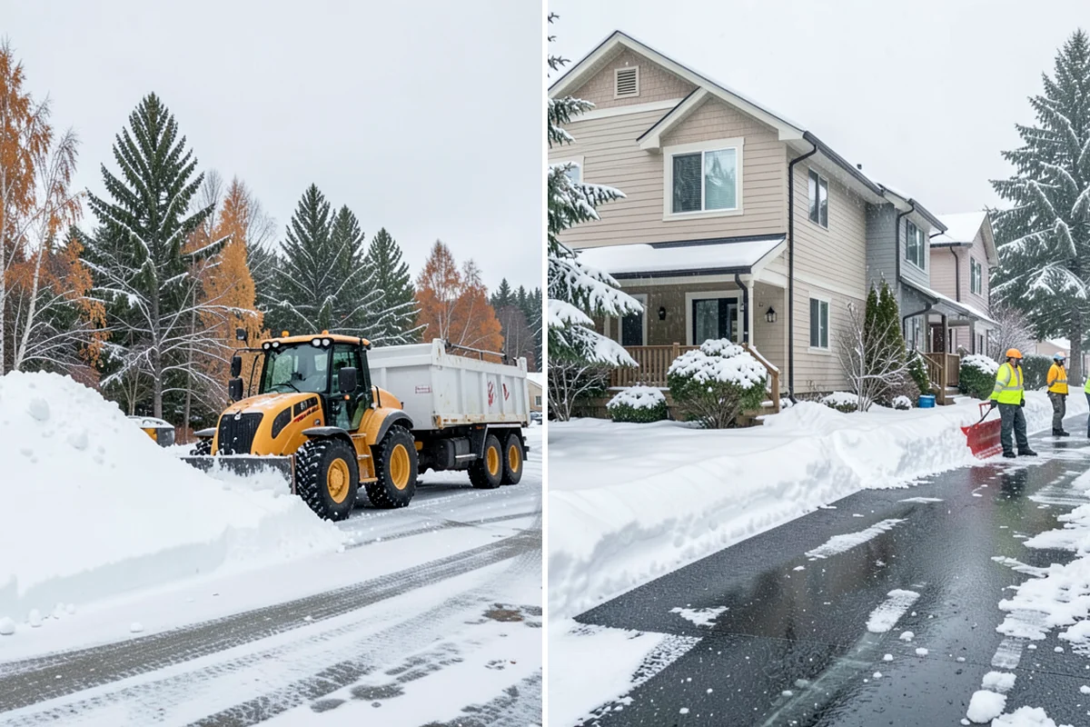 Gas Station Snow Plowing in Sedro-Woolley, Skagit County, WA - Map the fuel islands, store lot, and tanker route for 24-hour priority