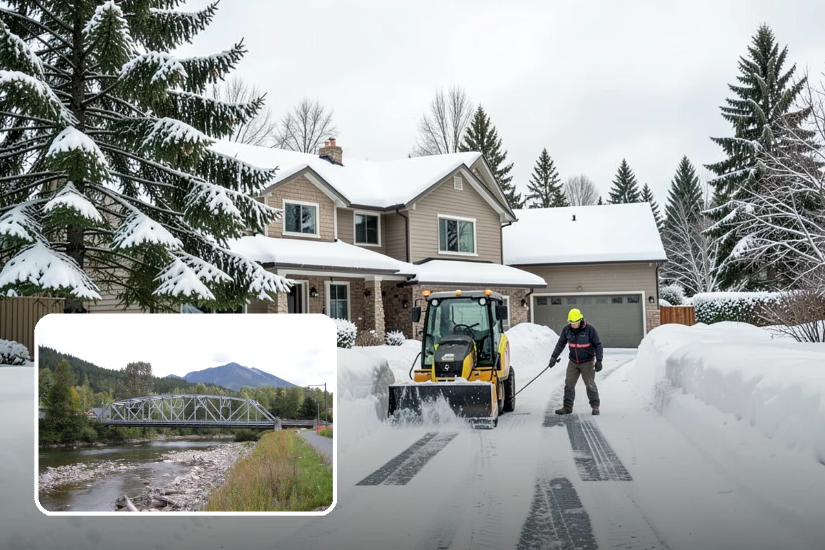 Gas Station Snow Plowing in Skykomish, King County, WA - Fuel-island approaches cleared on a 24-hour basis