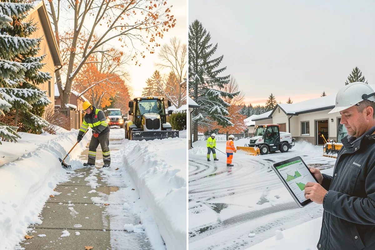 Gas Station Snow Plowing in Snohomish, Snohomish County, WA - Map the fuel islands, store lot, and tanker route for 24-hour priority