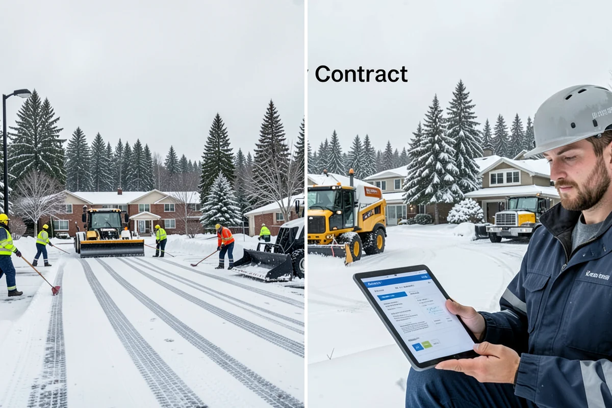 Gas Station Snow Plowing in Snoqualmie, King County, WA - Map the fuel islands, store lot, and tanker route for 24-hour priority