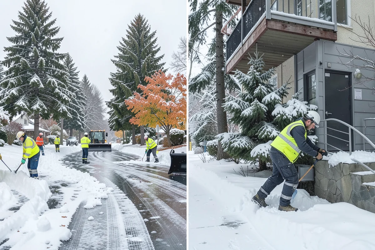 Gas Station Snow Plowing in South Prairie, Pierce County, WA - Map the fuel islands, store lot, and tanker route for 24-hour priority