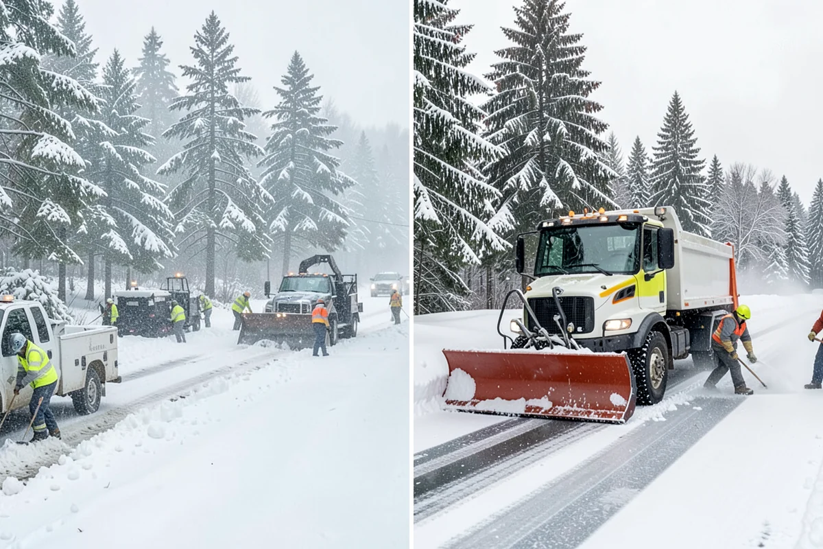 Gated Community Snow Removal in Arlington, Snohomish County, WA - We coordinate gate access and priorities with the HOA