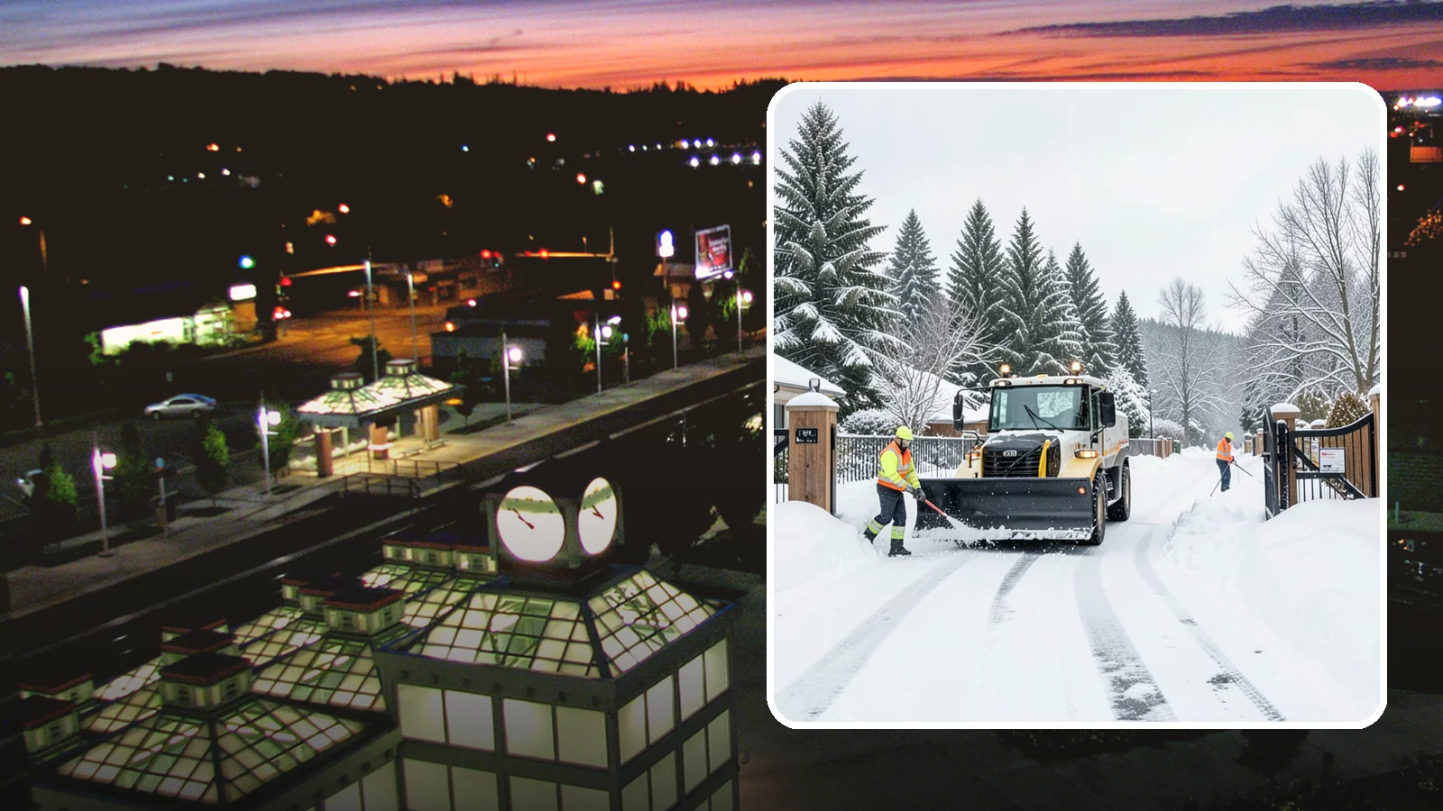 Gated Community Snow Removal in Auburn, King County, WA - We clear entry gates, interior roads, and common walkways for gated Western Washington communities under one coordinated plan.