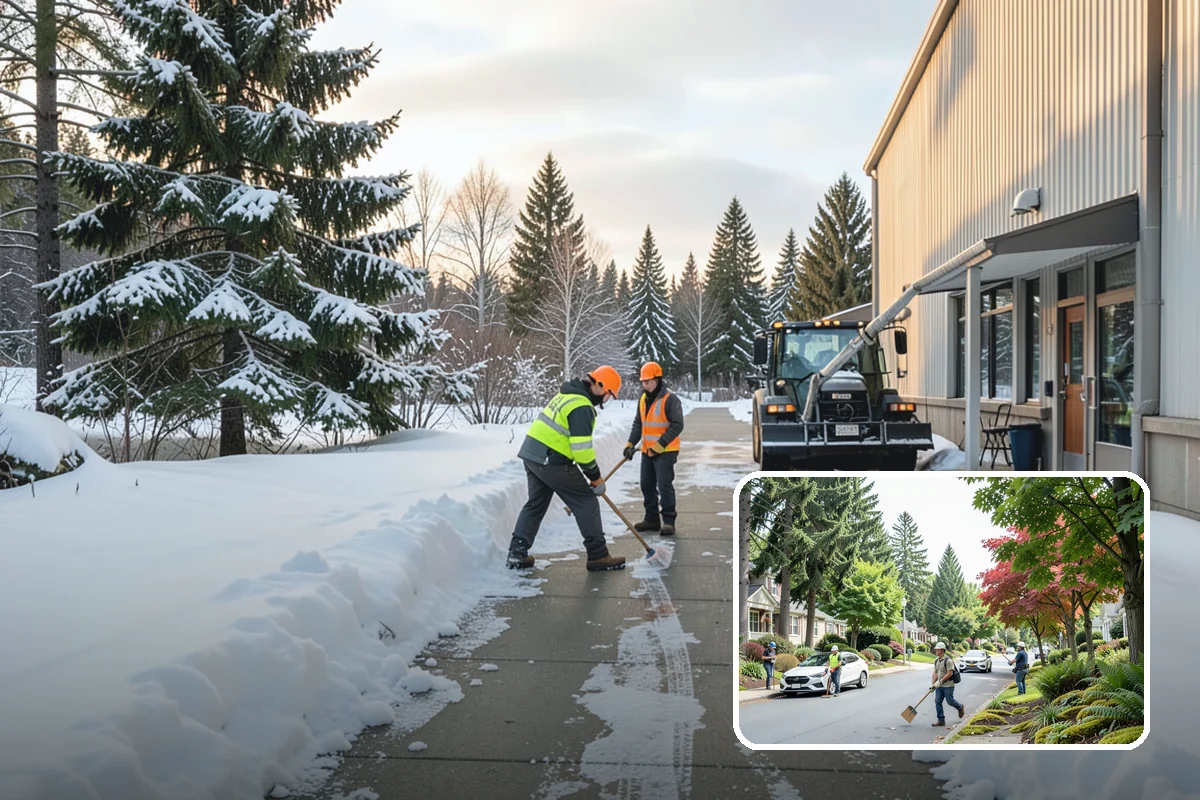 Gated Community Snow Removal in Beaux Arts Village, King County, WA - Keeps controlled entry gates operable in the cold