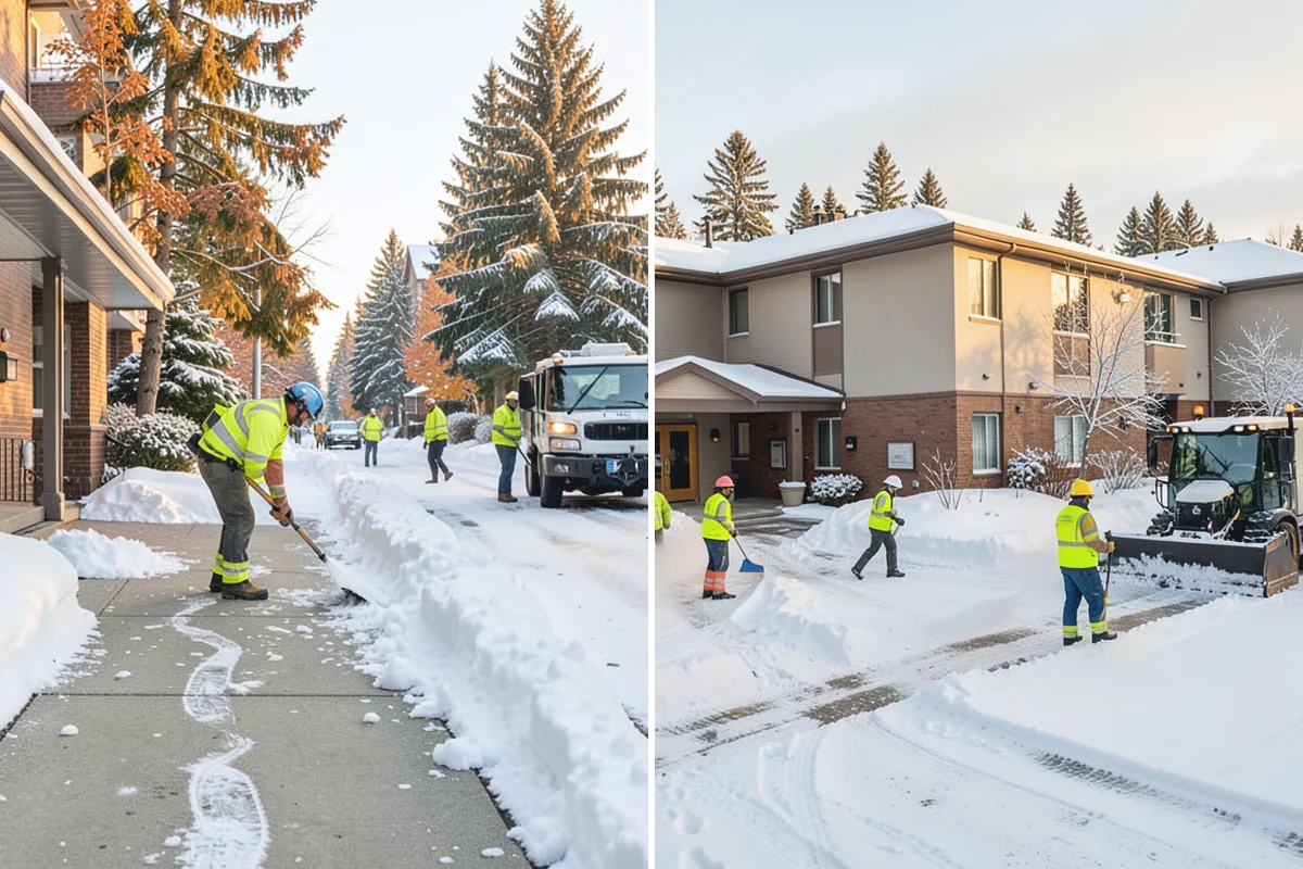 Gated Community Snow Removal in Beaux Arts Village, King County, WA - We coordinate gate access and priorities with the HOA