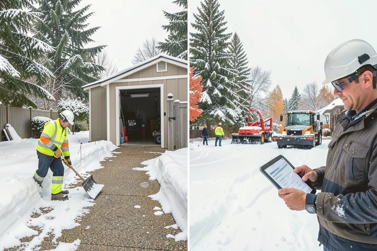 Gated Community Snow Removal in Bellevue, King County, WA - We coordinate gate access and priorities with the HOA