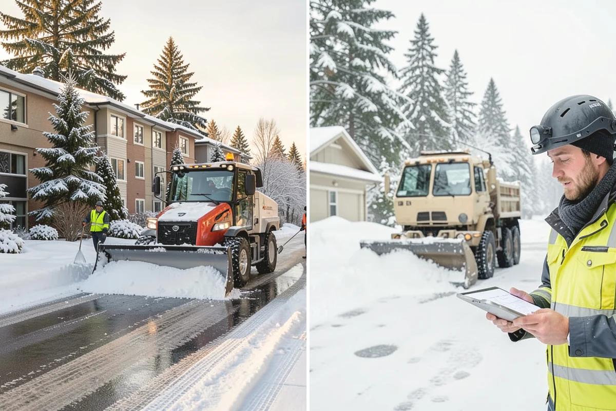 Gated Community Snow Removal in Black Diamond, King County, WA - We coordinate gate access and priorities with the HOA
