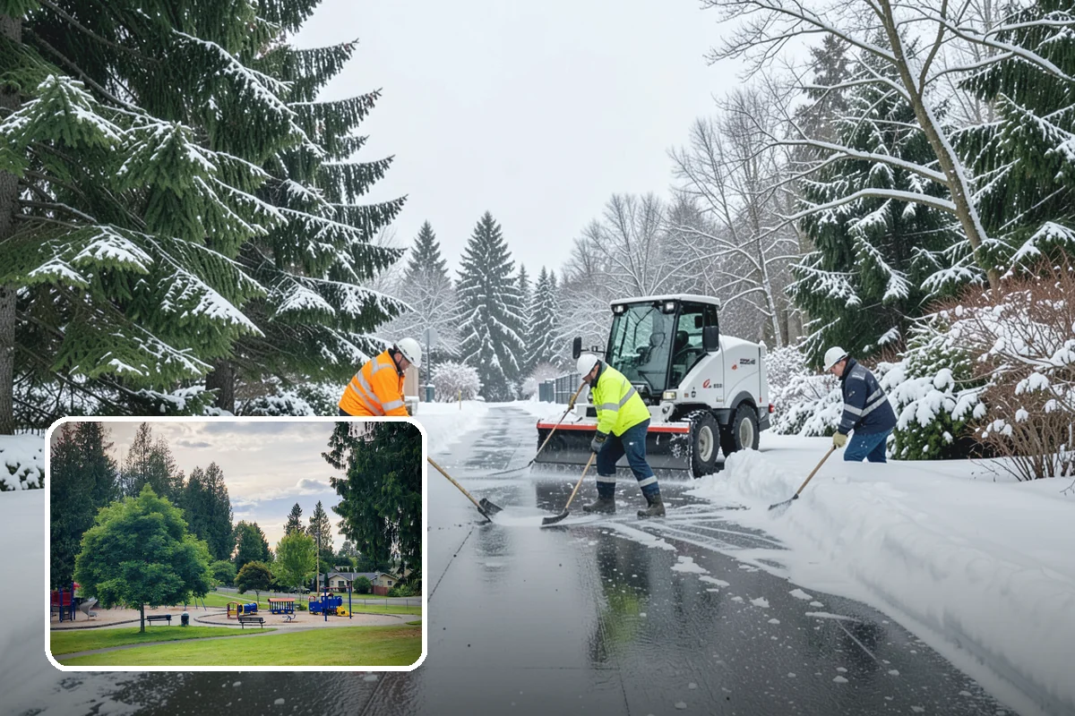 Gated Community Snow Removal in Bonney Lake, Pierce County, WA - Keeps controlled entry gates operable in the cold