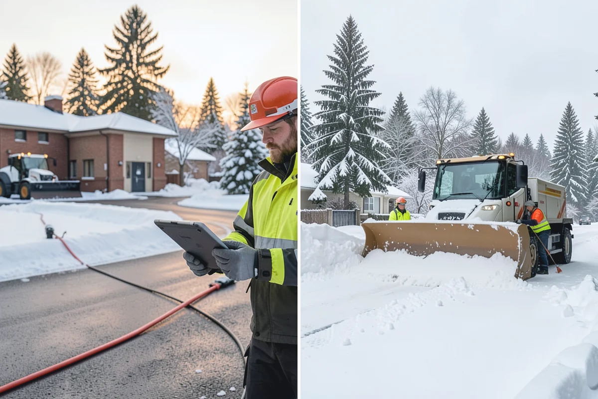 Gated Community Snow Removal in Bonney Lake, Pierce County, WA - We coordinate gate access and priorities with the HOA