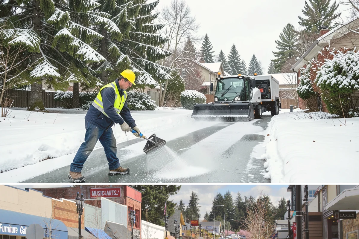 Gated Community Snow Removal in Bothell, King County, WA - Gated communities need full-network service with each accumulating snow and gate-area attention whenever a hard freeze threatens...