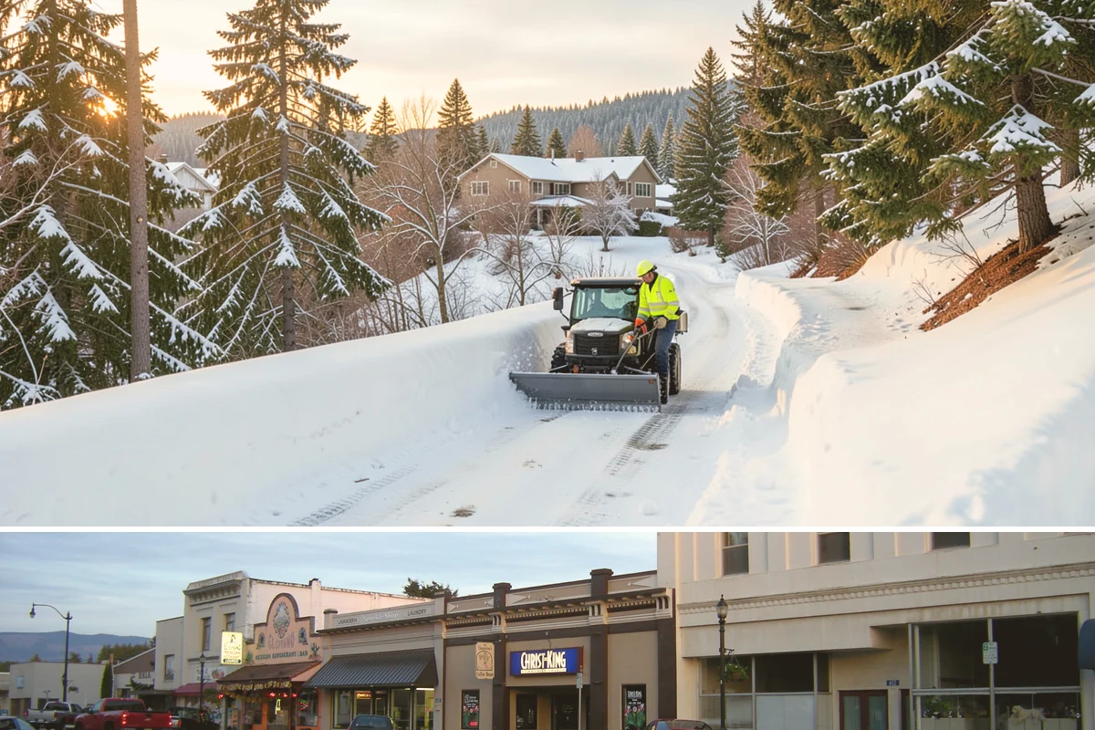 Gated Community Snow Removal in Burlington, Skagit County, WA - Gated communities need full-network service with each accumulating snow and gate-area attention whenever a hard freeze threatens...
