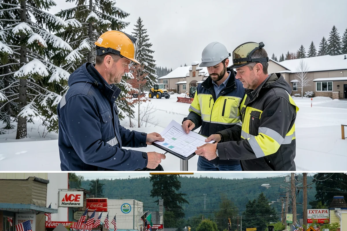 Gated Community Snow Removal in Carnation, King County, WA - Gated communities need full-network service with each accumulating snow and gate-area attention whenever a hard freeze threatens...