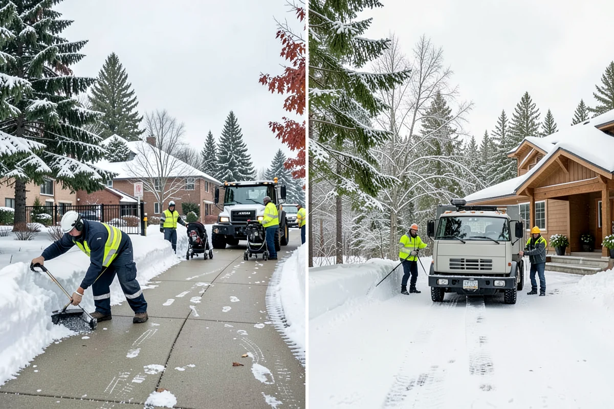 Gated Community Snow Removal in Clyde Hill, King County, WA - We coordinate gate access and priorities with the HOA
