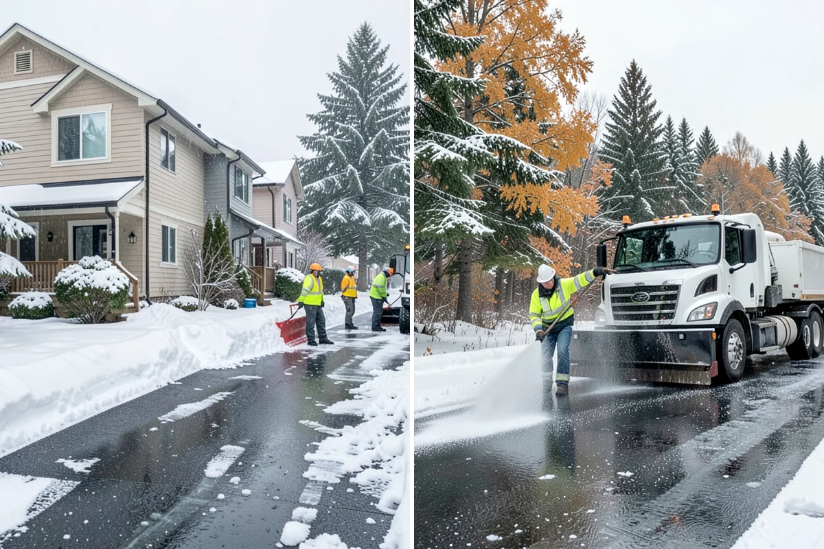 Gated Community Snow Removal in Concrete, Skagit County, WA - We coordinate gate access and priorities with the HOA