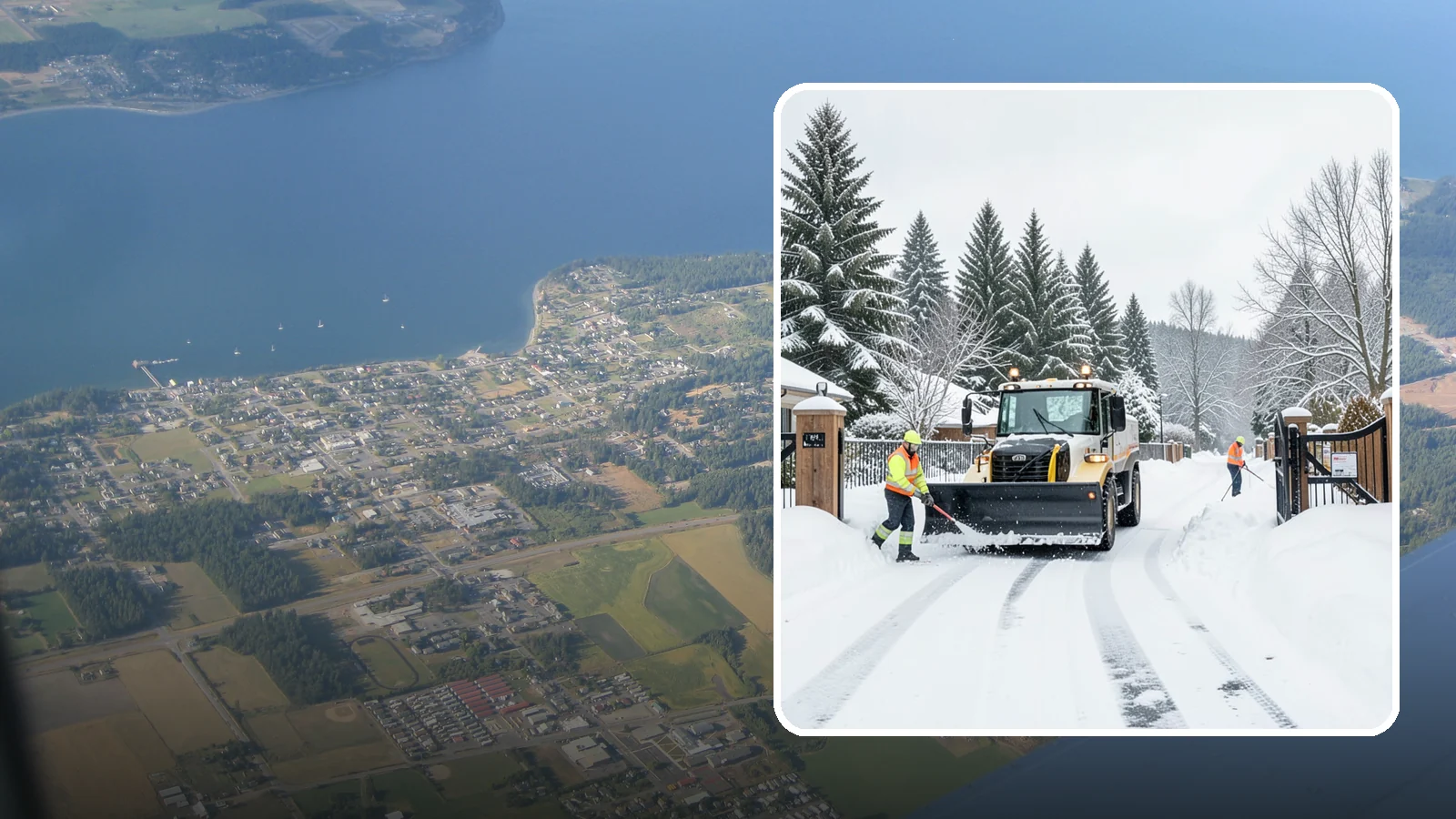 Gated Community Snow Removal in Coupeville, Island County, WA - We clear entry gates, interior roads, and common walkways for gated Western Washington communities under one coordinated plan.