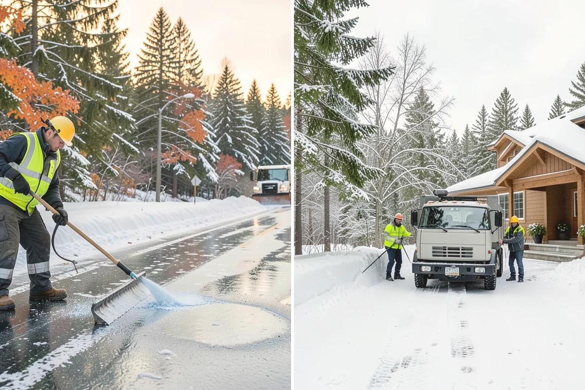 Gated Community Snow Removal in Covington, King County, WA - We coordinate gate access and priorities with the HOA