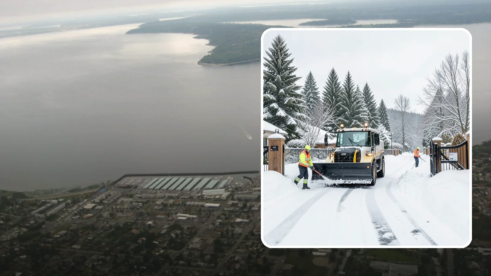 Gated Community Snow Removal in Des Moines, King County, WA - We clear entry gates, interior roads, and common walkways for gated Western Washington communities under one coordinated plan.