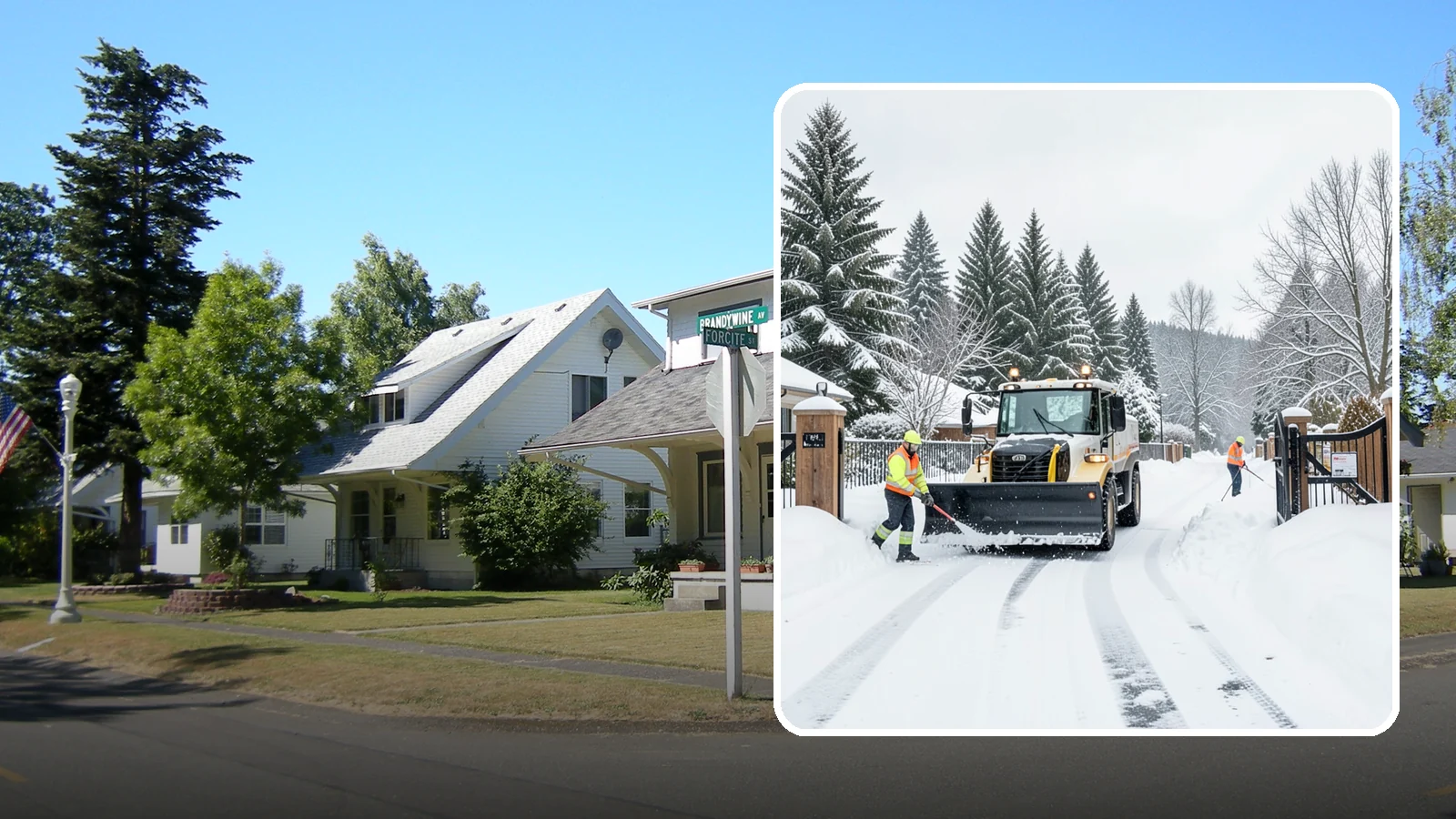 Gated Community Snow Removal in DuPont, Pierce County, WA - We clear entry gates, interior roads, and common walkways for gated Western Washington communities under one coordinated plan.