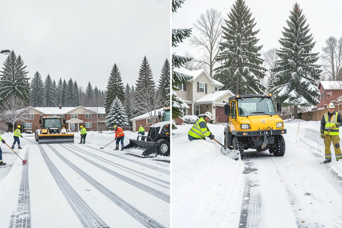 Gated Community Snow Removal in Duvall, King County, WA - We coordinate gate access and priorities with the HOA