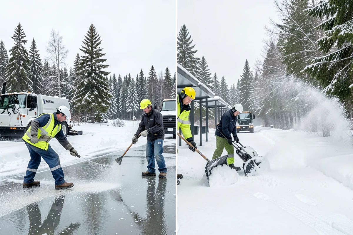 Gated Community Snow Removal in Enumclaw, King County, WA - We coordinate gate access and priorities with the HOA