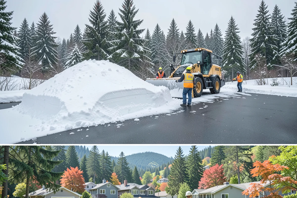 Gated Community Snow Removal in Fircrest, Pierce County, WA - Gated communities need full-network service with each accumulating snow and gate-area attention whenever a hard freeze threatens...