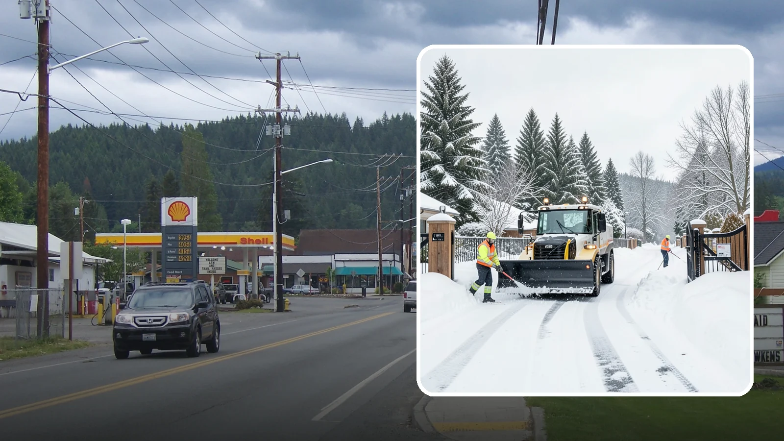 Gated Community Snow Removal in Granite Falls, Snohomish County, WA - We clear entry gates, interior roads, and common walkways for gated Western Washington communities under one coordinated plan.
