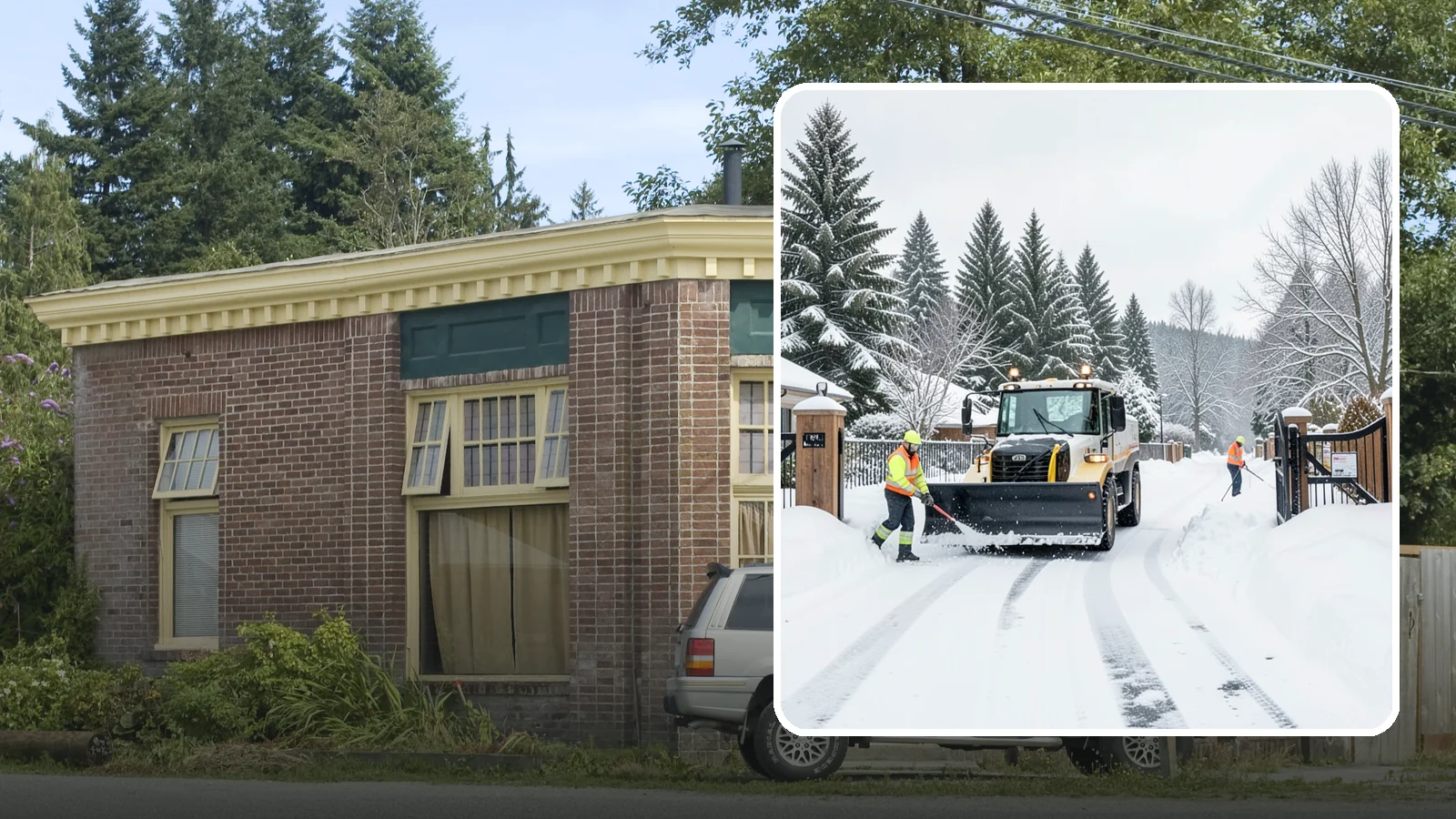 Gated Community Snow Removal in Hamilton, Skagit County, WA - We clear entry gates, interior roads, and common walkways for gated Western Washington communities under one coordinated plan.