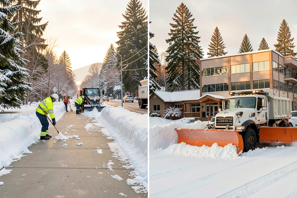 Gated Community Snow Removal in Hunts Point, King County, WA - We coordinate gate access and priorities with the HOA