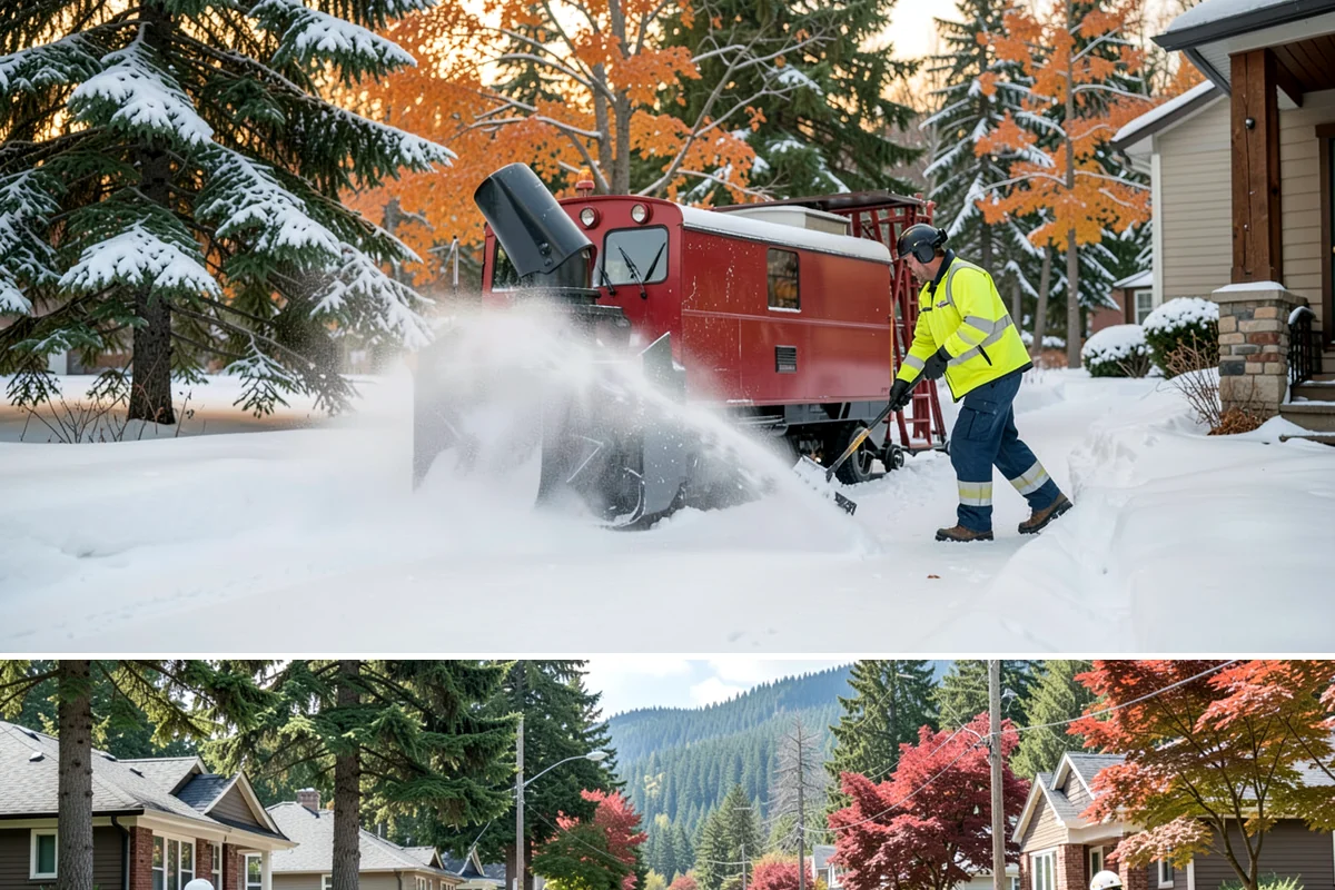 Gated Community Snow Removal in Hunts Point, King County, WA - Gated communities need full-network service with each accumulating snow and gate-area attention whenever a hard freeze threatens...