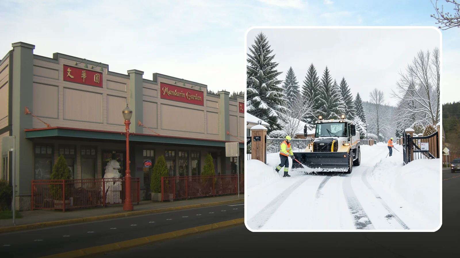 Gated Community Snow Removal in Issaquah, King County, WA - We clear entry gates, interior roads, and common walkways for gated Western Washington communities under one coordinated plan.