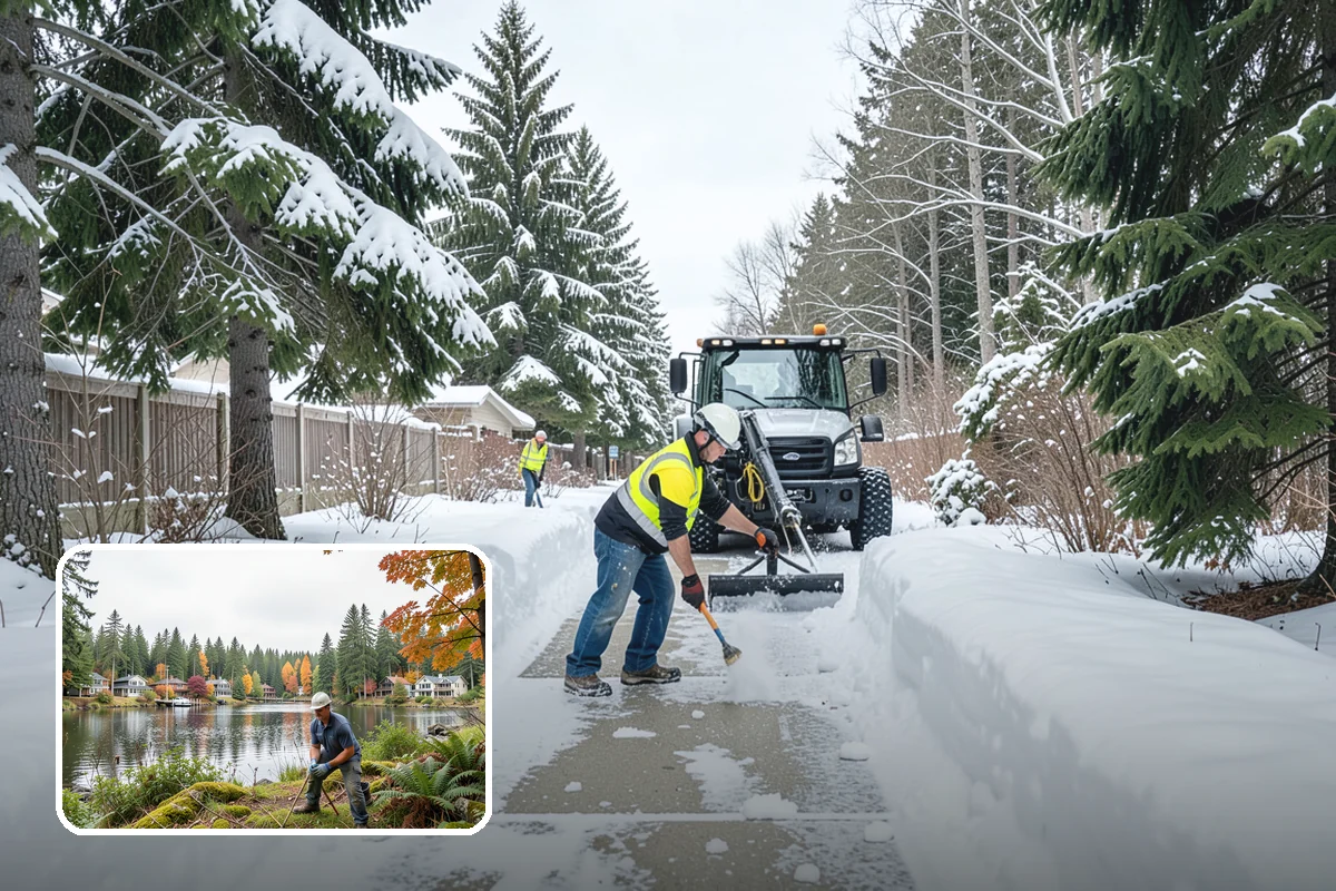 Gated Community Snow Removal in La Conner, Skagit County, WA - Keeps controlled entry gates operable in the cold