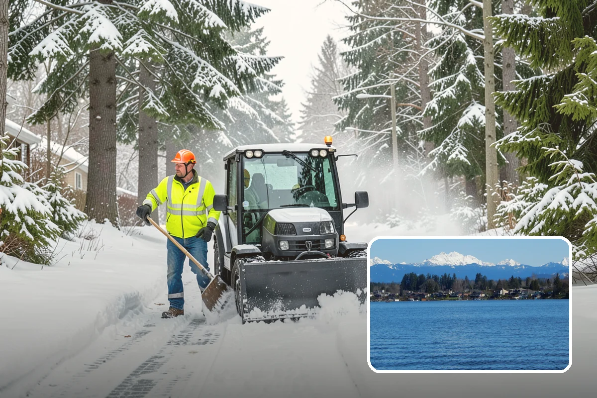 Gated Community Snow Removal in Lake Stevens, Snohomish County, WA - Keeps controlled entry gates operable in the cold