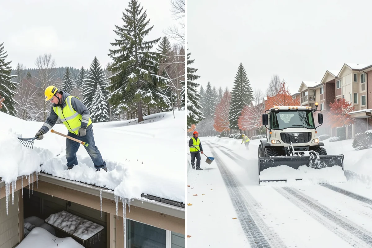 Gated Community Snow Removal in Lake Stevens, Snohomish County, WA - We coordinate gate access and priorities with the HOA