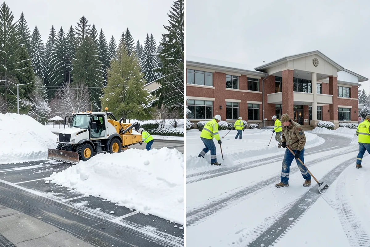 Gated Community Snow Removal in Lakewood, Pierce County, WA - We coordinate gate access and priorities with the HOA