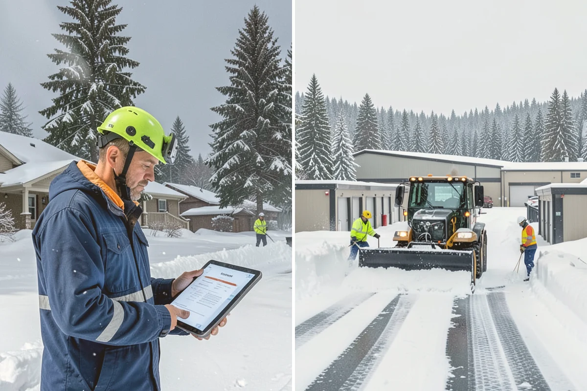 Gated Community Snow Removal in Langley, Island County, WA - We coordinate gate access and priorities with the HOA