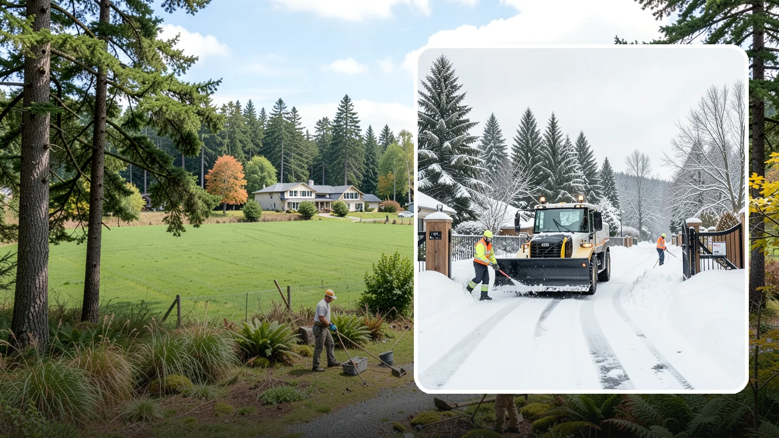 Gated Community Snow Removal in Lyman, Skagit County, WA - We clear entry gates, interior roads, and common walkways for gated Western Washington communities under one coordinated plan.