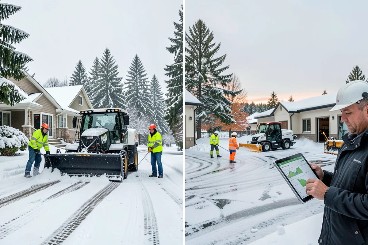 Gated Community Snow Removal in Lyman, Skagit County, WA - We coordinate gate access and priorities with the HOA