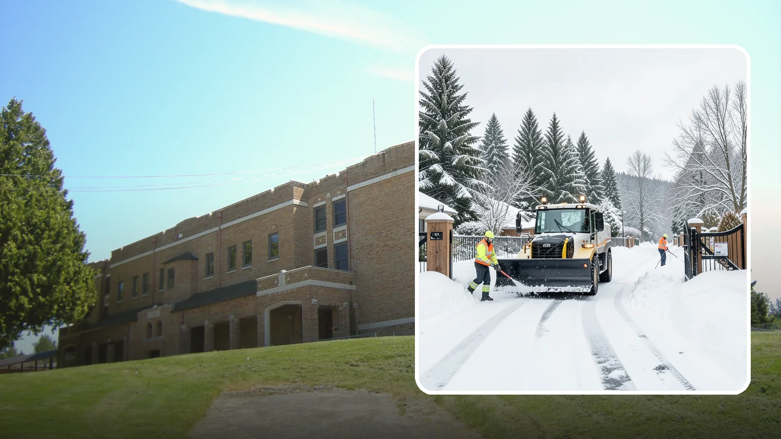 Gated Community Snow Removal in Maple Valley, King County, WA - We clear entry gates, interior roads, and common walkways for gated Western Washington communities under one coordinated plan.
