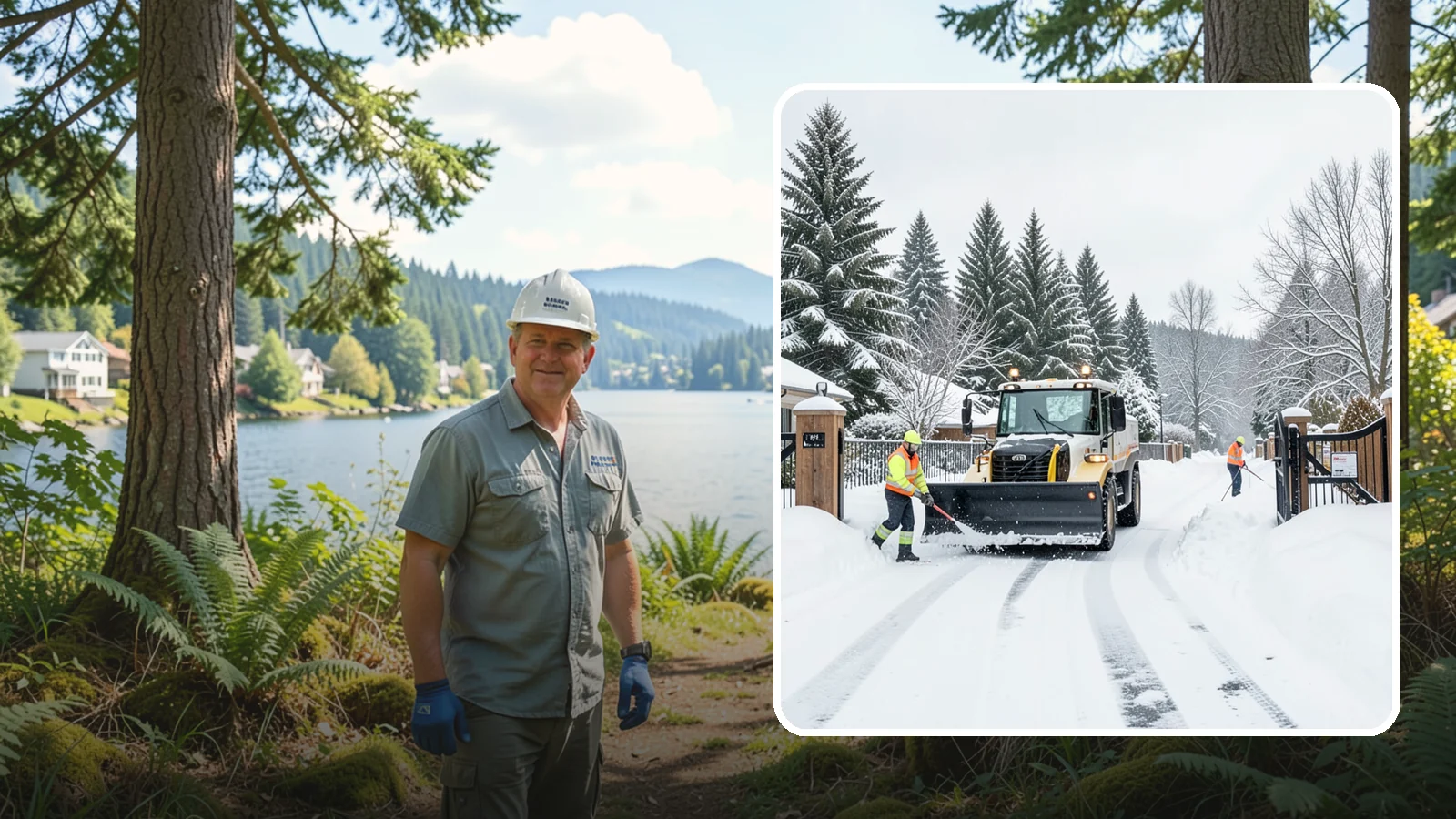 Gated Community Snow Removal in Milton, King County, WA - We clear entry gates, interior roads, and common walkways for gated Western Washington communities under one coordinated plan.
