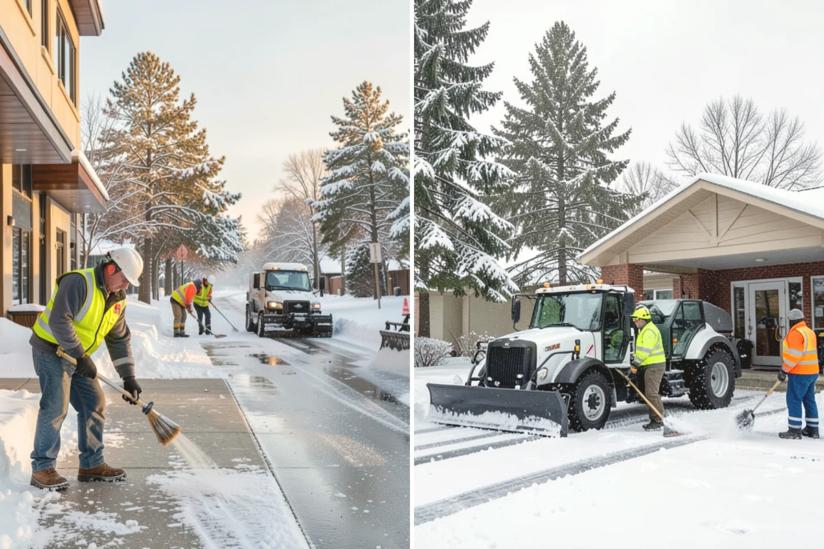 Gated Community Snow Removal in Monroe, Snohomish County, WA - We coordinate gate access and priorities with the HOA