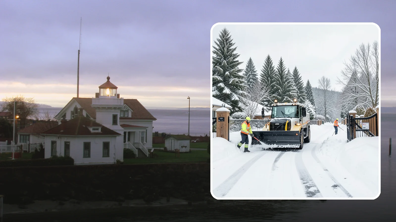 Gated Community Snow Removal in Mukilteo, Snohomish County, WA - We clear entry gates, interior roads, and common walkways for gated Western Washington communities under one coordinated plan.