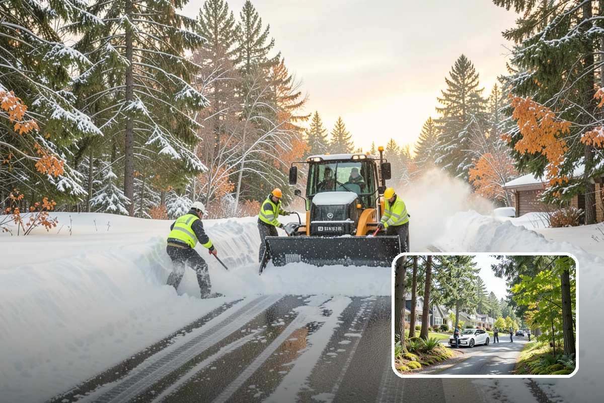 Gated Community Snow Removal in Normandy Park, King County, WA - Keeps controlled entry gates operable in the cold