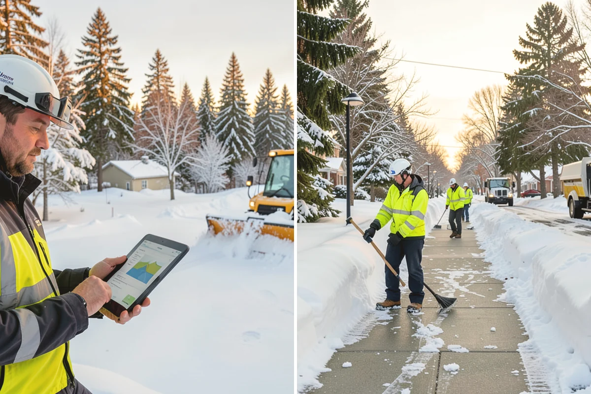 Gated Community Snow Removal in North Bend, King County, WA - We coordinate gate access and priorities with the HOA