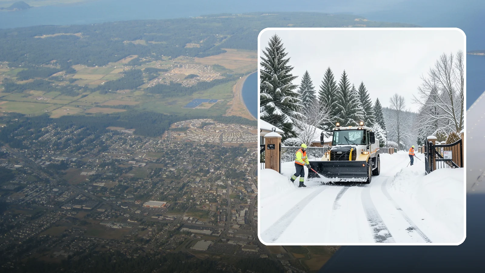 Gated Community Snow Removal in Oak Harbor, Island County, WA - We clear entry gates, interior roads, and common walkways for gated Western Washington communities under one coordinated plan.
