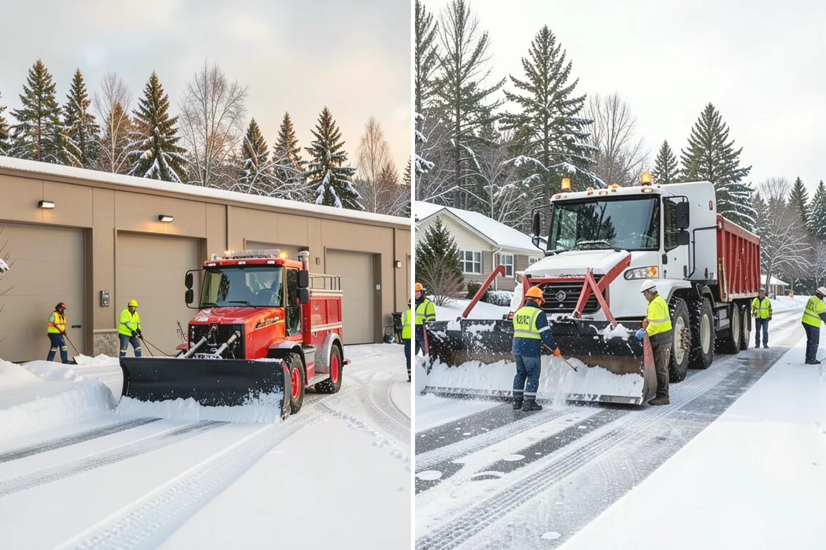 Gated Community Snow Removal in Oak Harbor, Island County, WA - We coordinate gate access and priorities with the HOA