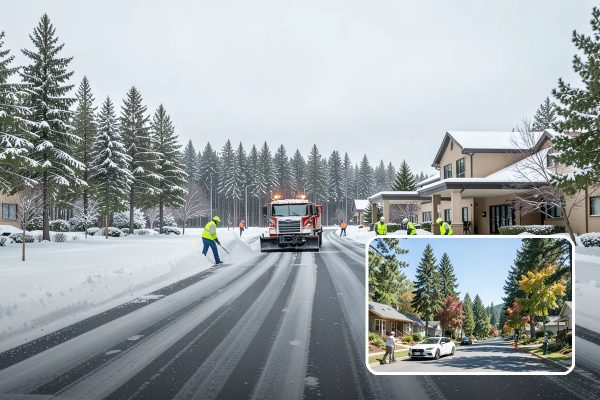 Gated Community Snow Removal in Orting, Pierce County, WA - Keeps controlled entry gates operable in the cold